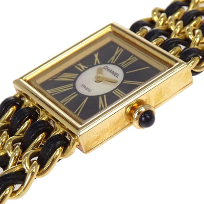 Chanel Mademoiselle Watch 22mm Quartz Leather 18KYG