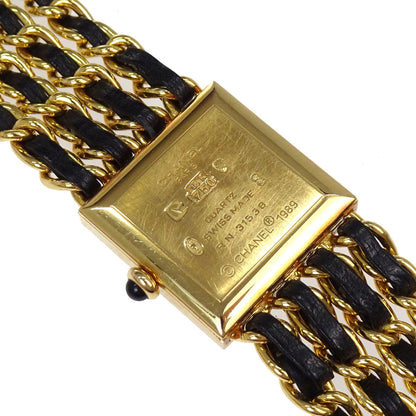 Chanel Mademoiselle Watch 22mm Quartz Leather 18KYG