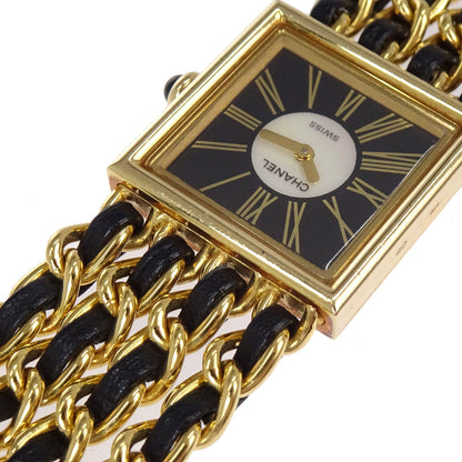 Chanel Mademoiselle Watch 22mm Quartz Leather 18KYG