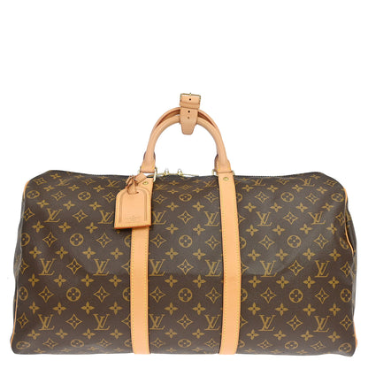 Louis Vuitton Monogram Keepall 50 Duffle Travel Handbag M41426