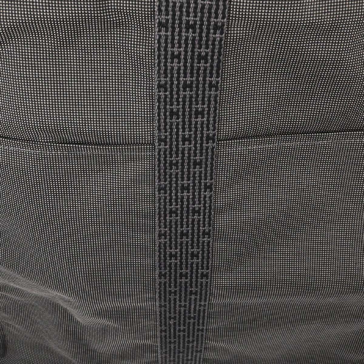 Hermes Gray Canvas Herline Tote TGM Handbag