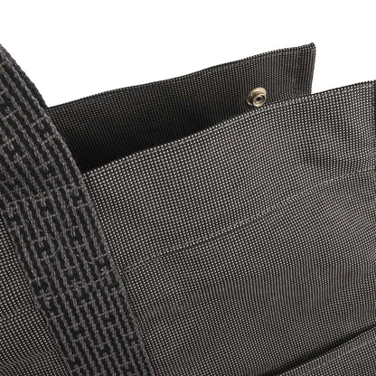 Hermes Gray Canvas Herline Tote TGM Handbag
