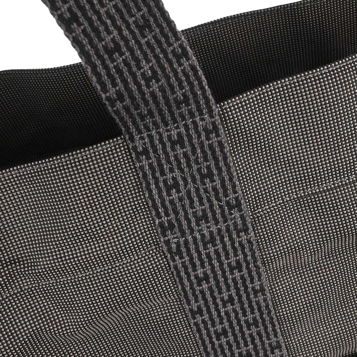 Hermes Gray Canvas Herline Tote TGM Handbag