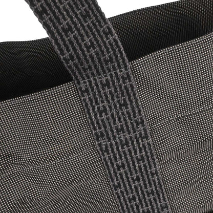 Hermes Gray Canvas Herline Tote TGM Handbag