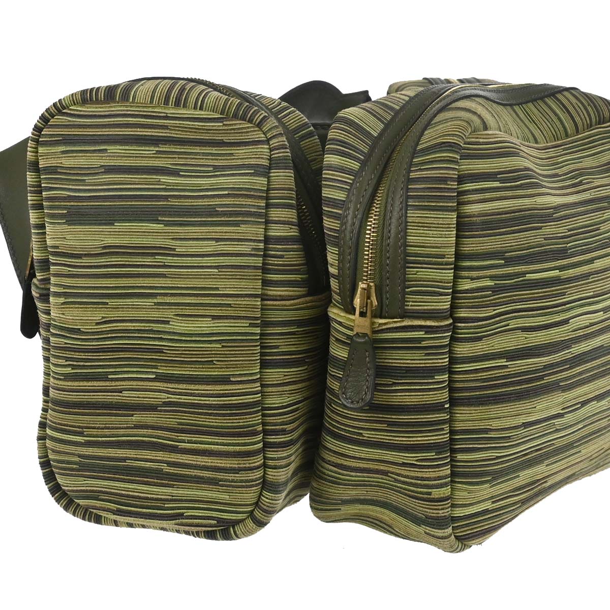 Hermes Vert Olive Vibrato Safari Body Bag