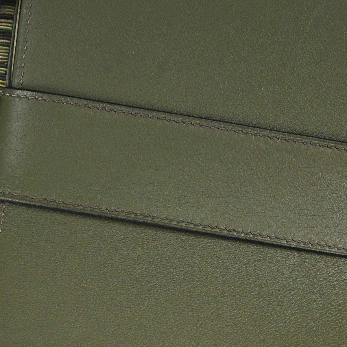 Hermes Vert Olive Vibrato Safari Body Bag