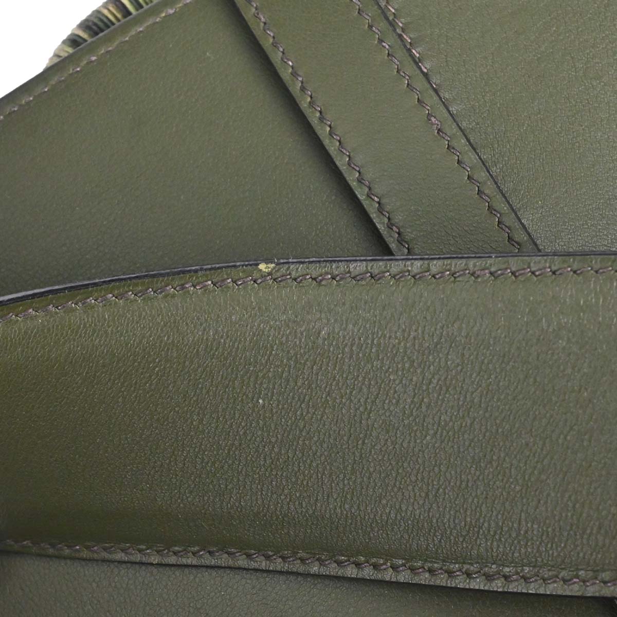 Hermes Vert Olive Vibrato Safari Body Bag