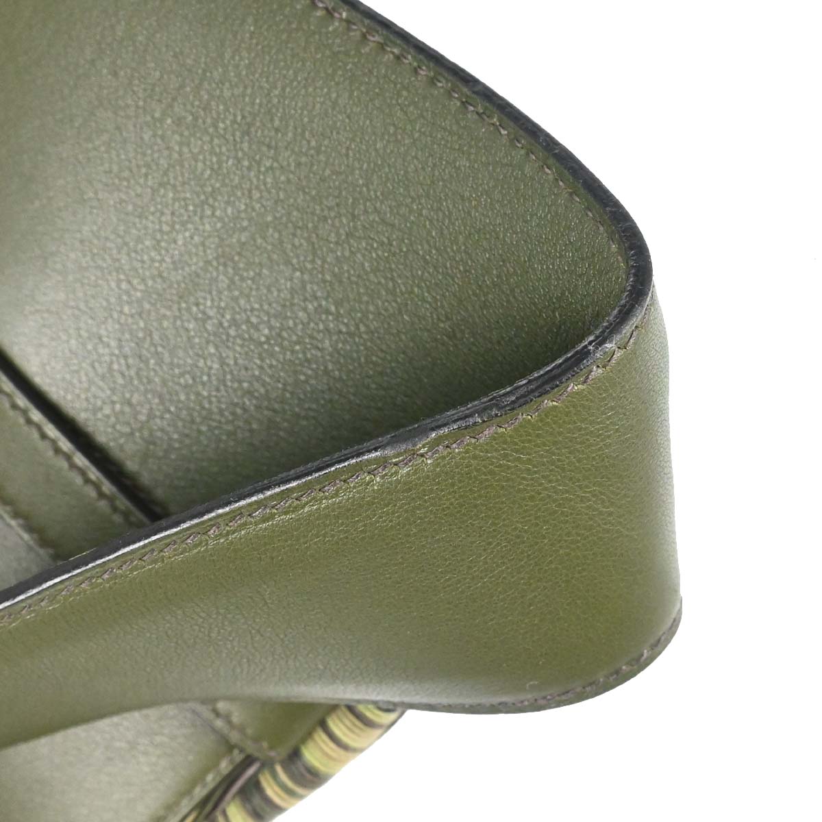 Hermes Vert Olive Vibrato Safari Body Bag