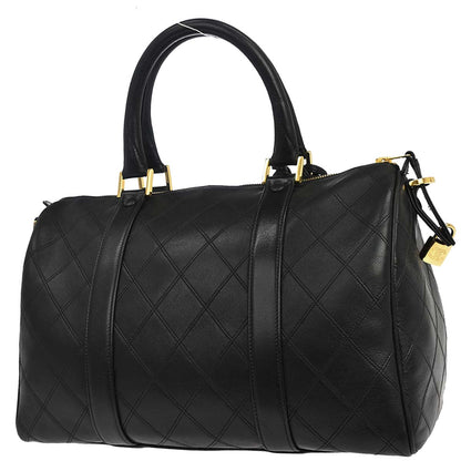 Chanel 1996-1997 Black Lambskin Bicolore Handbag