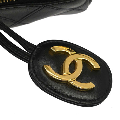 Chanel 1996-1997 Black Lambskin Bicolore Handbag