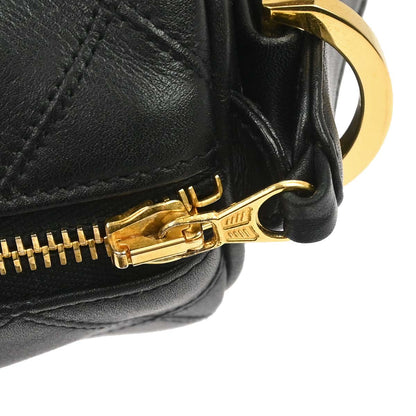Chanel 1996-1997 Black Lambskin Bicolore Handbag