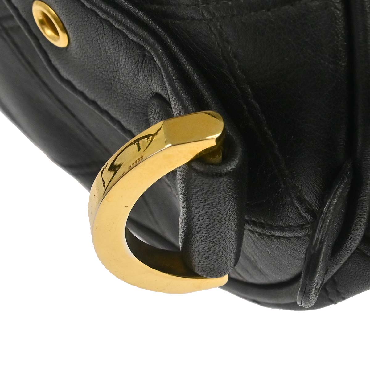 Chanel 1996-1997 Black Lambskin Bicolore Handbag