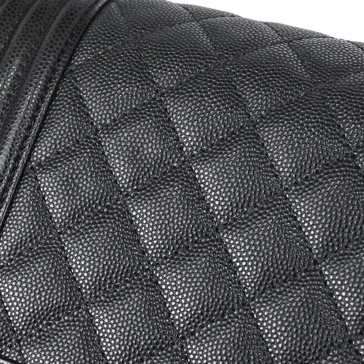 Boy Chanel 2019 Black Caviar Skin Medium Shoulder Bag