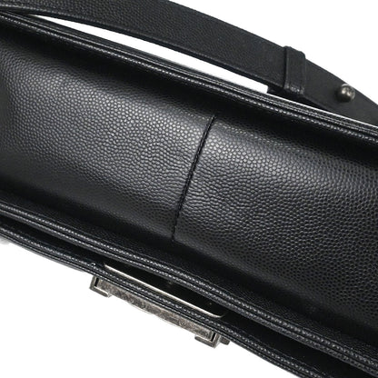 Boy Chanel 2019 Black Caviar Skin Medium Shoulder Bag