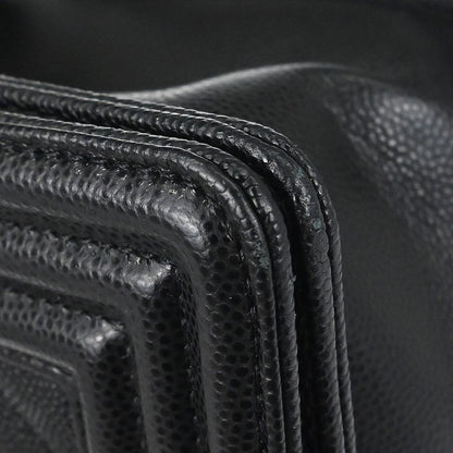 Boy Chanel 2019 Black Caviar Skin Medium Shoulder Bag