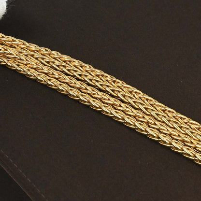 Chanel 1997-1999 Brown Satin Chain Shoulder Bag