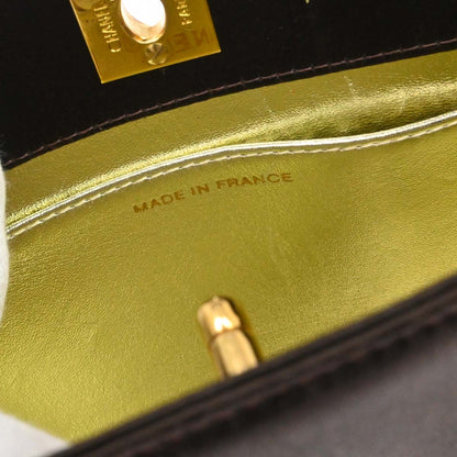 Chanel 1997-1999 Brown Satin Chain Shoulder Bag