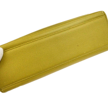Chanel 1997-1999 Yellow Caviar Skin Handbag