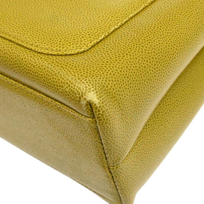 Chanel 1997-1999 Yellow Caviar Skin Handbag