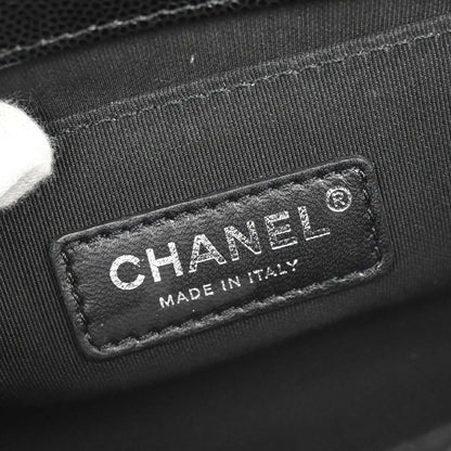 Boy Chanel Black Caviar Skin Small Chain Shoulder Bag