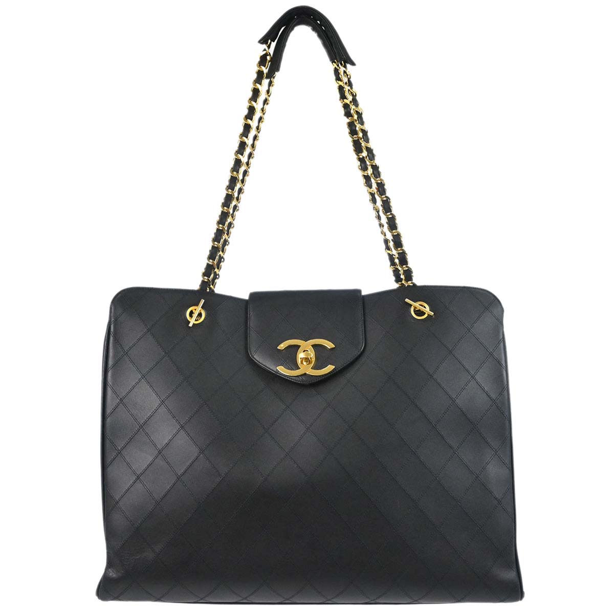 Chanel Black Lambskin Bicolore Supermodel Shoulder Bag