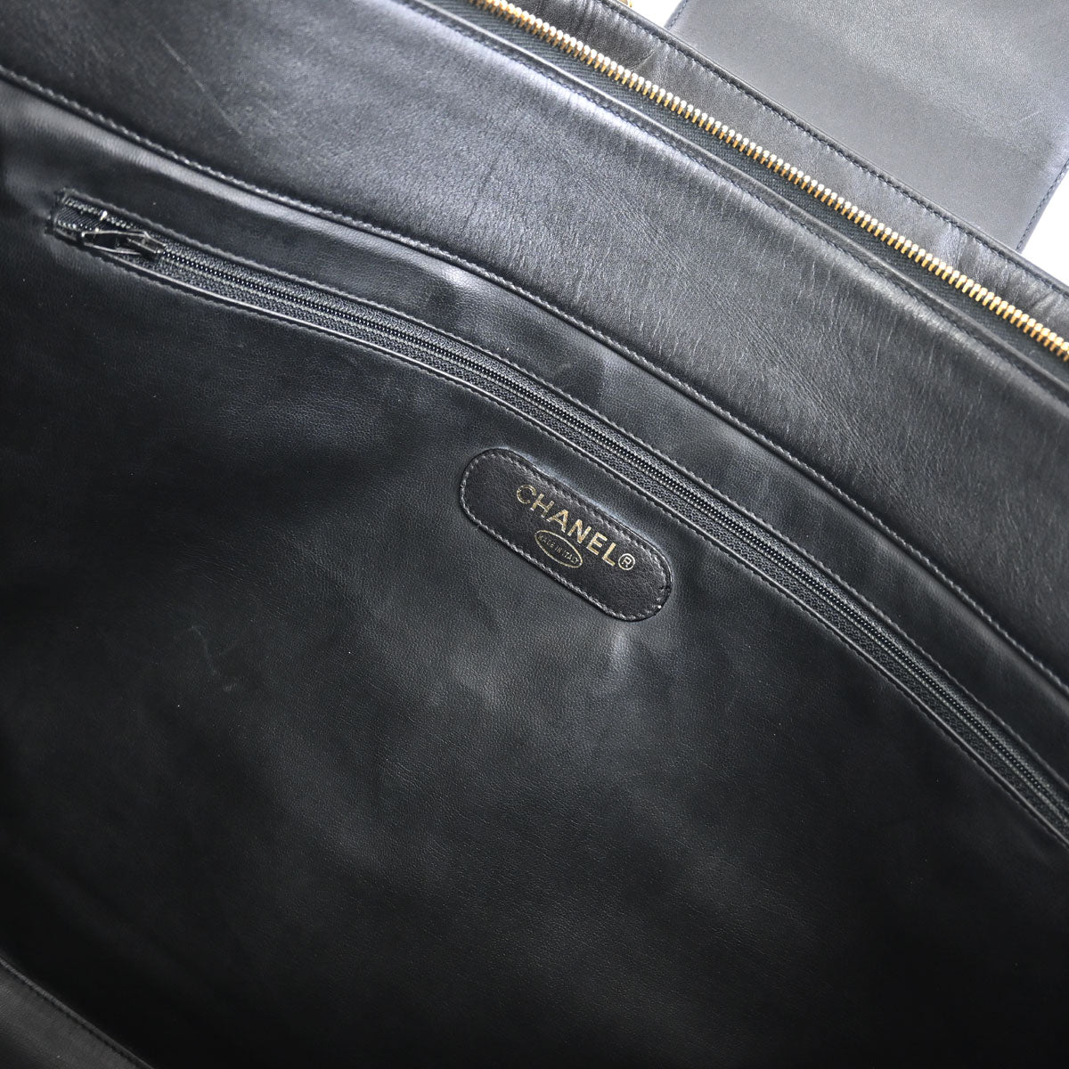 Chanel Black Lambskin Bicolore Supermodel Shoulder Bag