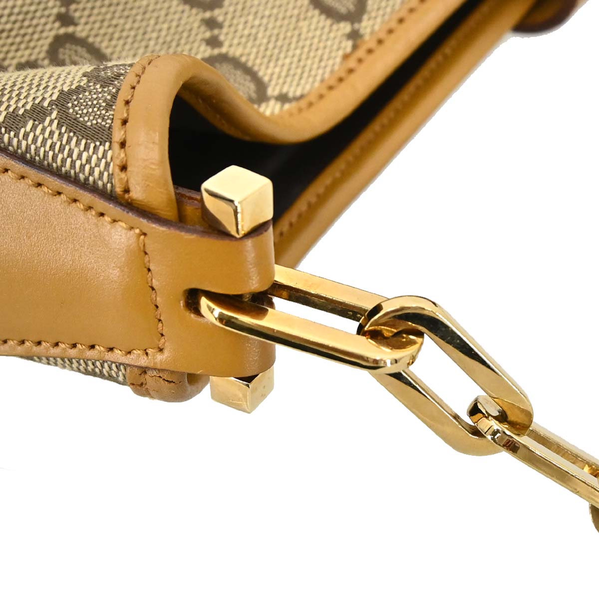 Gucci Brown Canvas GG Jackie Handbag
