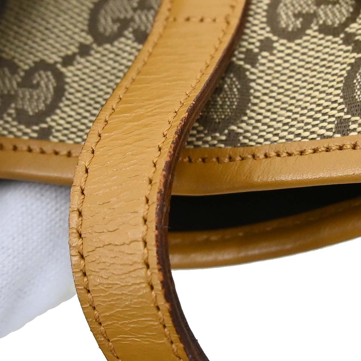 Gucci Brown Canvas GG Jackie Handbag