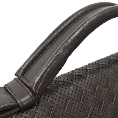 Bottega Veneta Brown Calfskin Intrecciato Briefcase Handbag