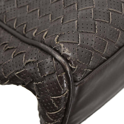 Bottega Veneta Brown Calfskin Intrecciato Briefcase Handbag