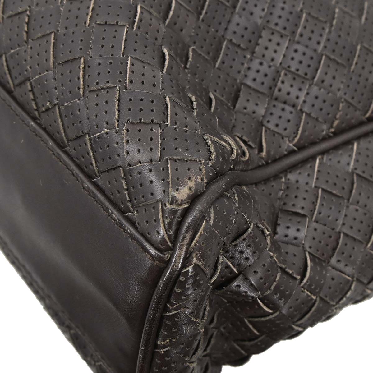 Bottega Veneta Brown Calfskin Intrecciato Briefcase Handbag