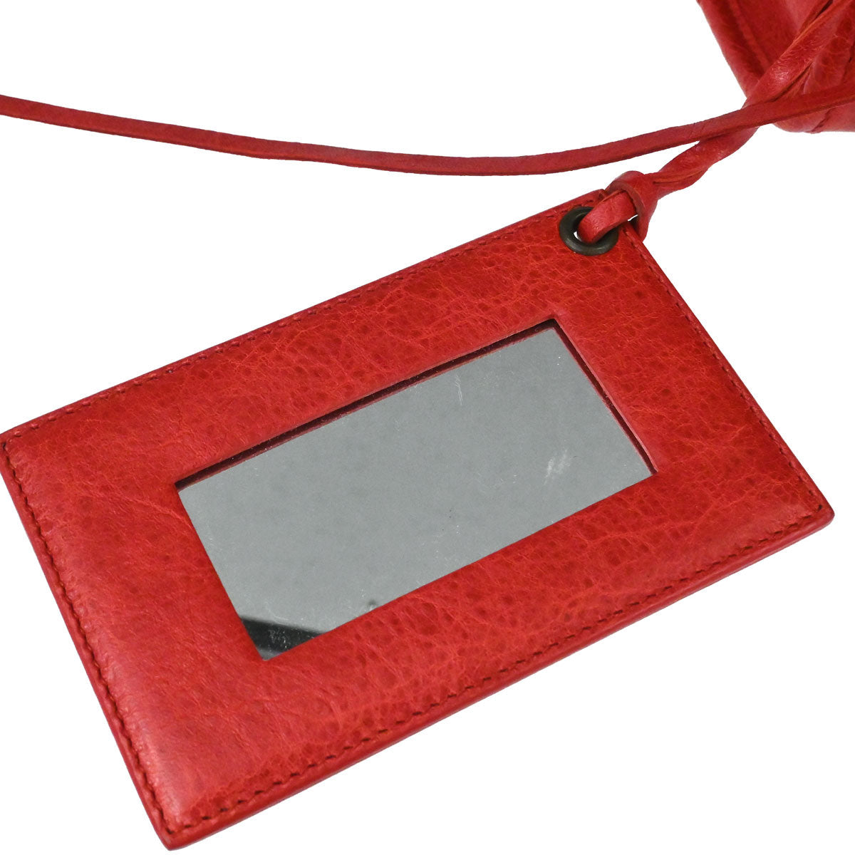 Balenciaga Red Lambskin City Medium 2way Shoulder Handbag