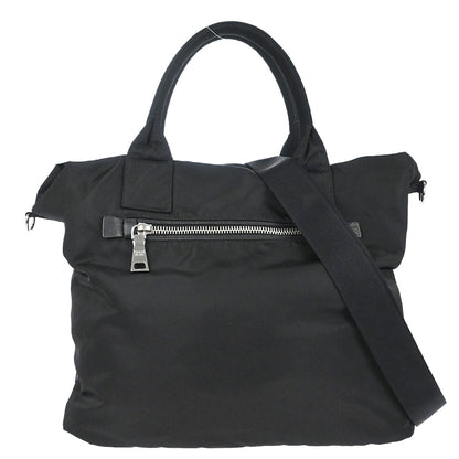 Prada Black Nylon Reversible 2way Shoulder Tote Handbag