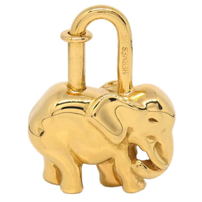 Hermes 1988 Elephant Cadena Gold Small Good