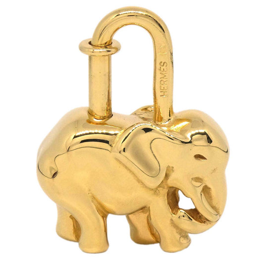 Hermes 1988 Elephant Cadena Gold Small Good