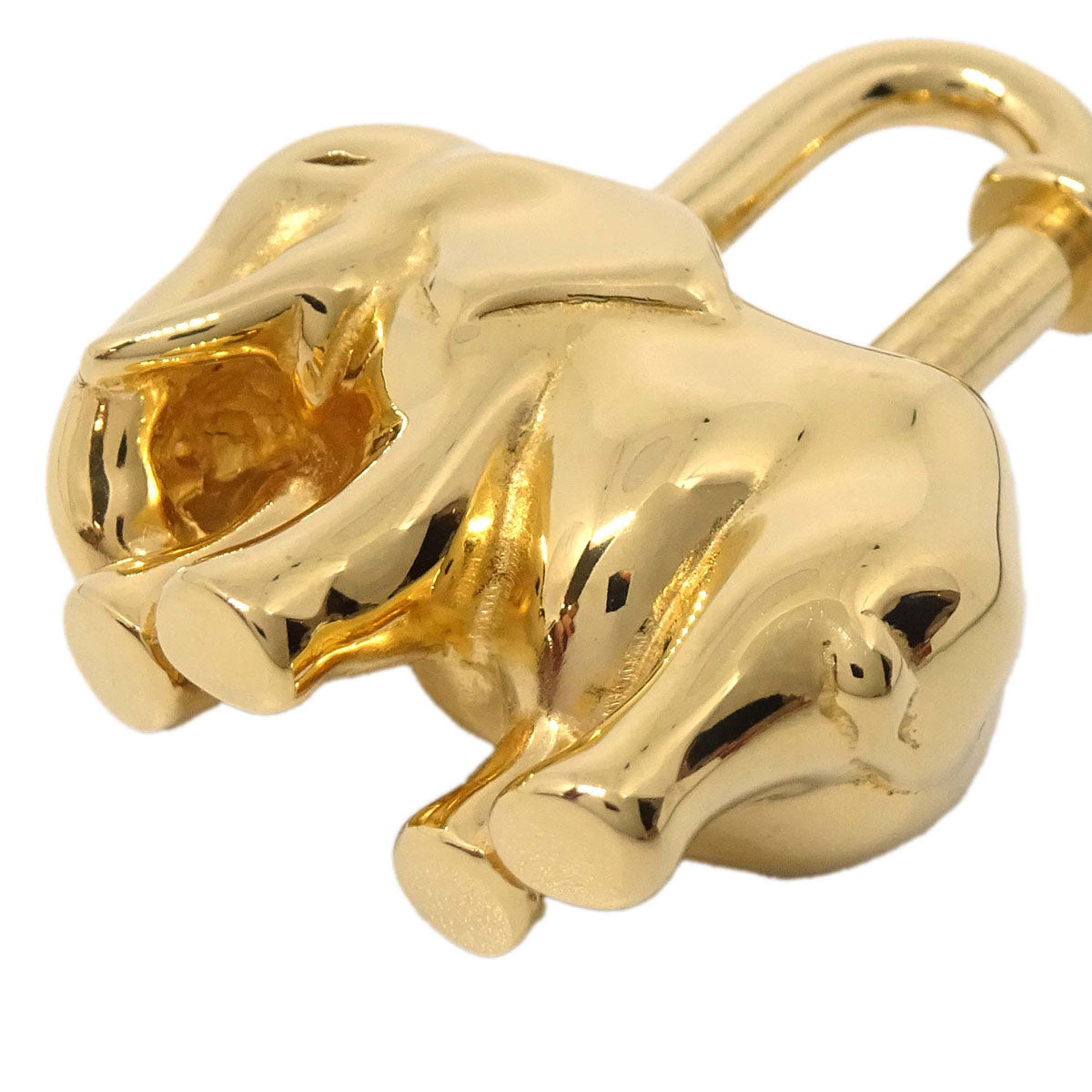 Hermes 1988 Elephant Cadena Gold Small Good