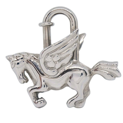 Hermes 1993 Le Cheval Pegasus Cadena Silver Small Good