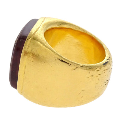 Chanel Ring Gold Gripoix #53