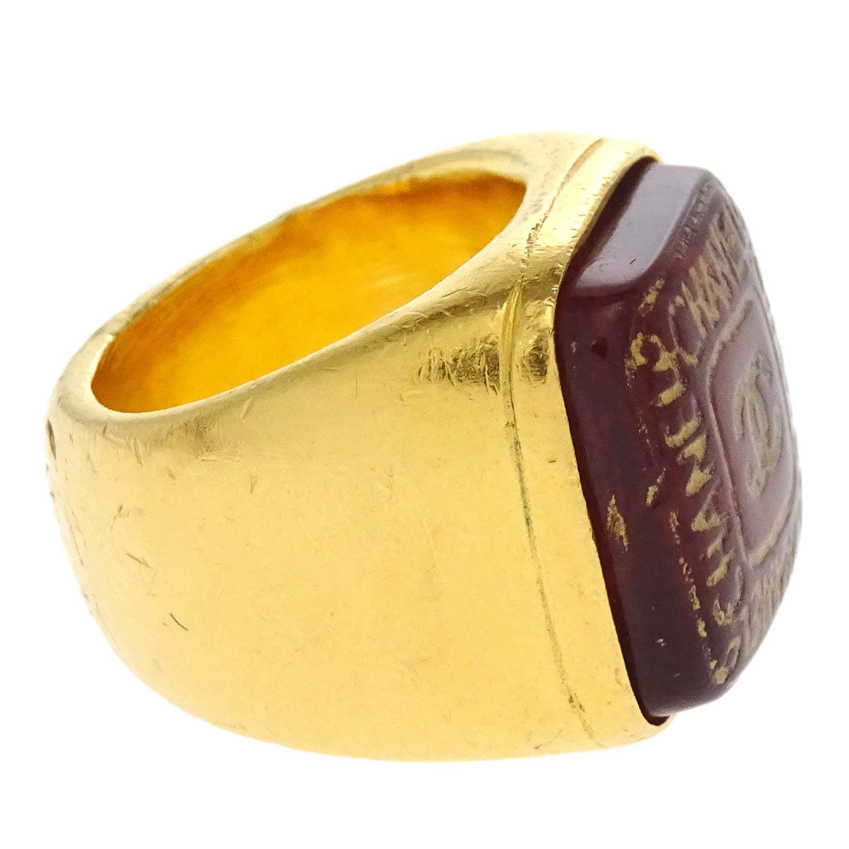 Chanel Ring Gold Gripoix #53