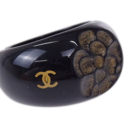 Chanel Ring Black Acrylic #53 02P