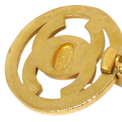 Chanel Dangle Turnlock Clip-On Earrings Gold 97P