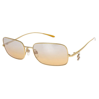 Chanel Sunglasses Eyewear Brown Rhinestone  54□17 135 Small Good