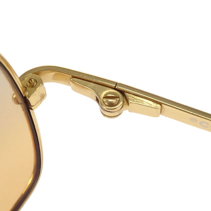 Chanel Sunglasses Eyewear Brown Rhinestone  54□17 135 Small Good