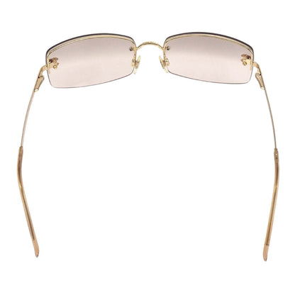 Chanel Sunglasses Eyewear Brown Rhinestone 56□16 130 Small Good