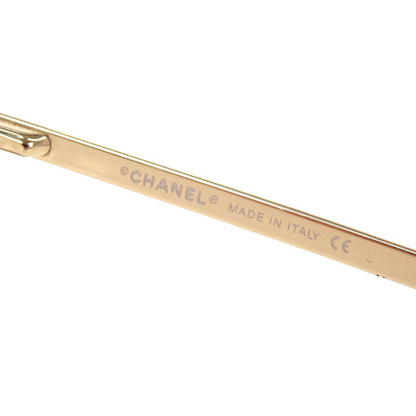Chanel Sunglasses Eyewear Brown Rhinestone 56□16 130 Small Good