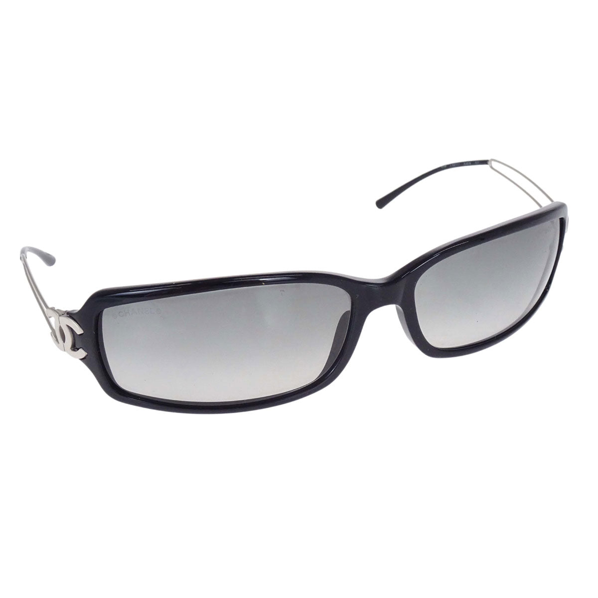 Chanel Sunglasses Eyewear Black 63□16 120 Small Good