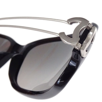 Chanel Sunglasses Eyewear Black 63□16 120 Small Good