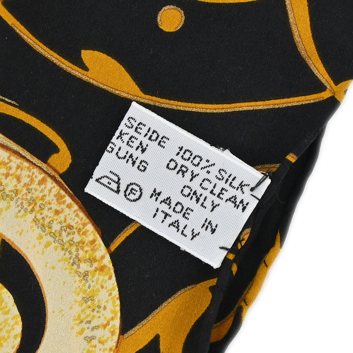 Chanel Black Scarf Sunflower Small Good