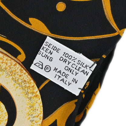 Chanel Black Scarf Sunflower Small Good