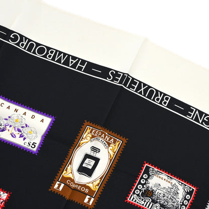 Chanel Black Scarf Stamp Small Good